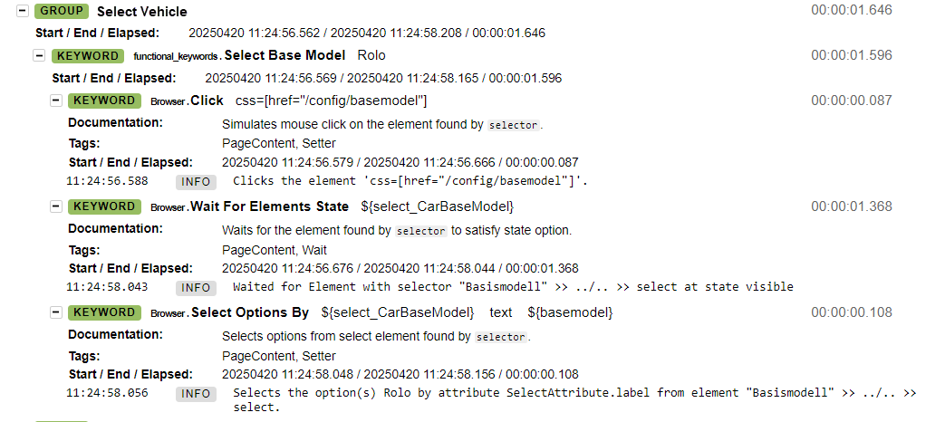 Robot Framework protocol