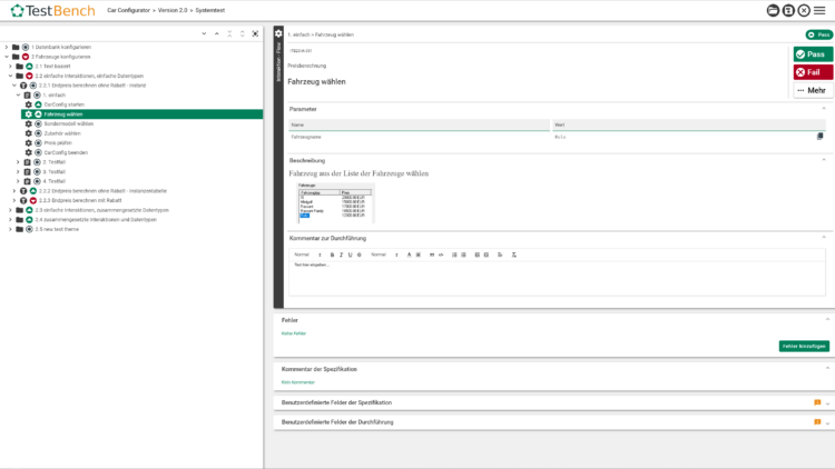 iTORX - Assistent für manuelle Testdurchführung